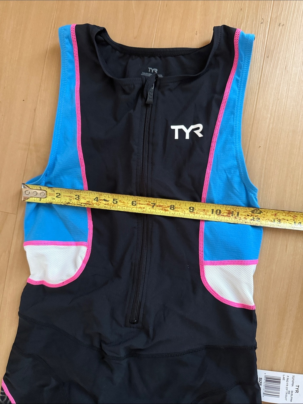 TYR WOMEN TRIATHLON RACESUIT KIT FRONT ZIPPER ATHLETIC FIT SZ XL
BLACK BLUE NWOT - Picture 7 of 13
